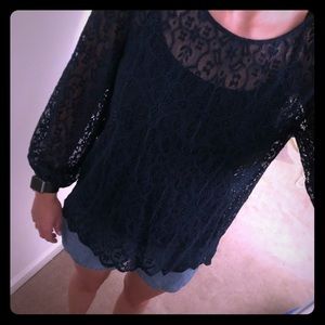 Dark Teal Lace Shirt